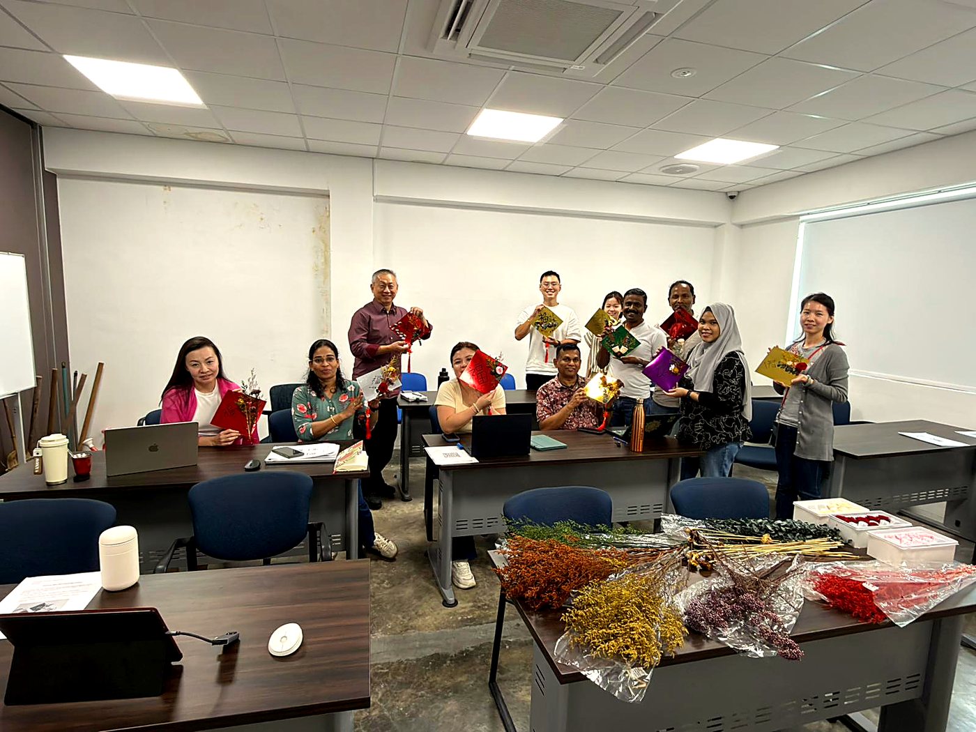 A therapeutic community gardening workshop class at GVSH in Singapore
